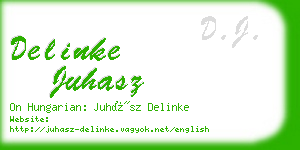 delinke juhasz business card